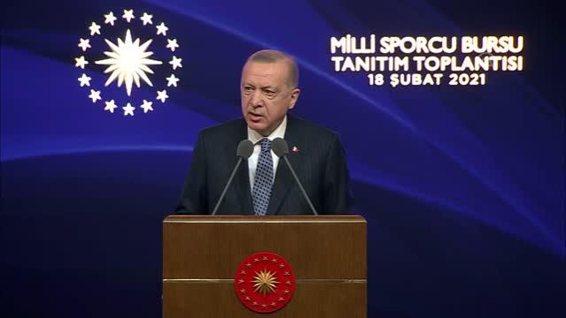 Cumhurbaşkanı Erdoğan: “Sporcularımıza sağladığımız desteklerin karşılığını tüm branşlarda artan madalya sayısıyla görmeye başladık”