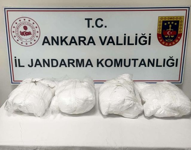Ankara’da 40 kilo 300 gram eroin ele geçirildi